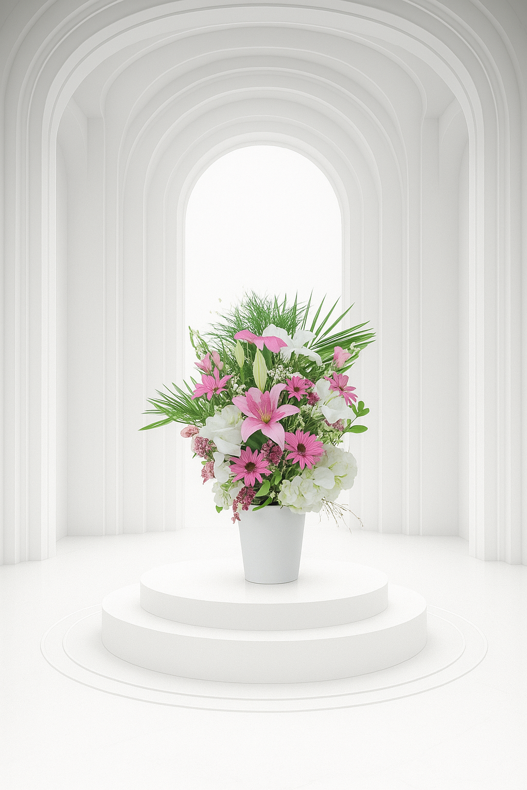 SYMBOL OF LOVE PINK ARRANGEMENT